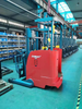 Everlift 2 Ton 6 M Double Scissor Reach Truck Electric Stacker Forklift Seated With Narrow Aisle China Forklift