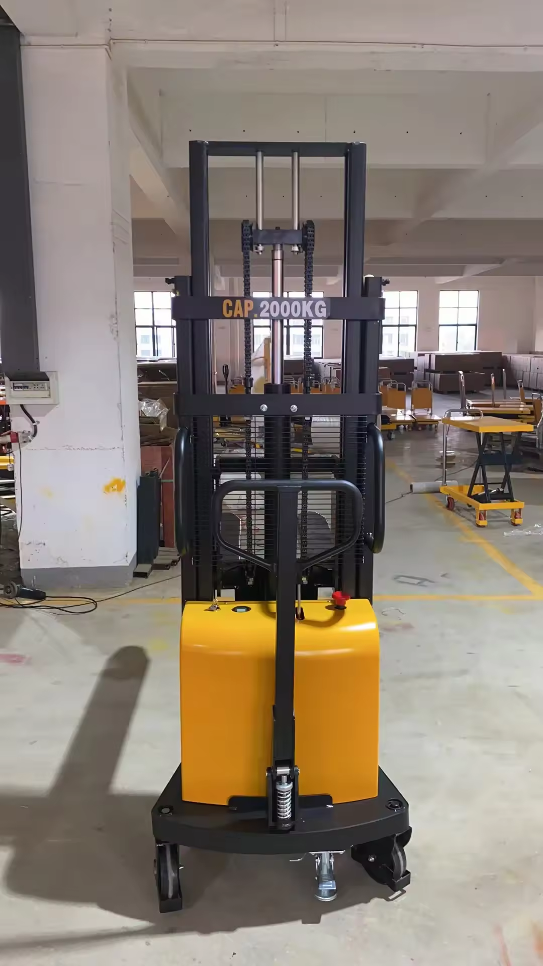 Everlift SEM 1t 1.5t 2t 1.6m-3.5m Pallet Stacker Semi-electric Pallet Stacker Walkie Stacker 