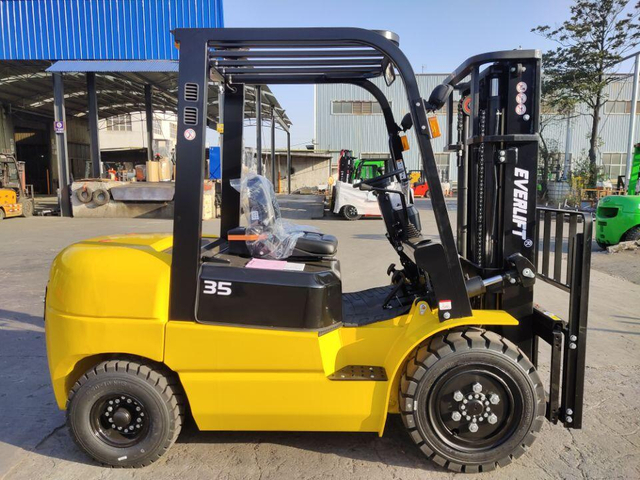 Everlift 3.5t 3M China Forklift Diesel Forklift Truck 4 Wheels with Chinese Engine Gold Supplier Forklift Price