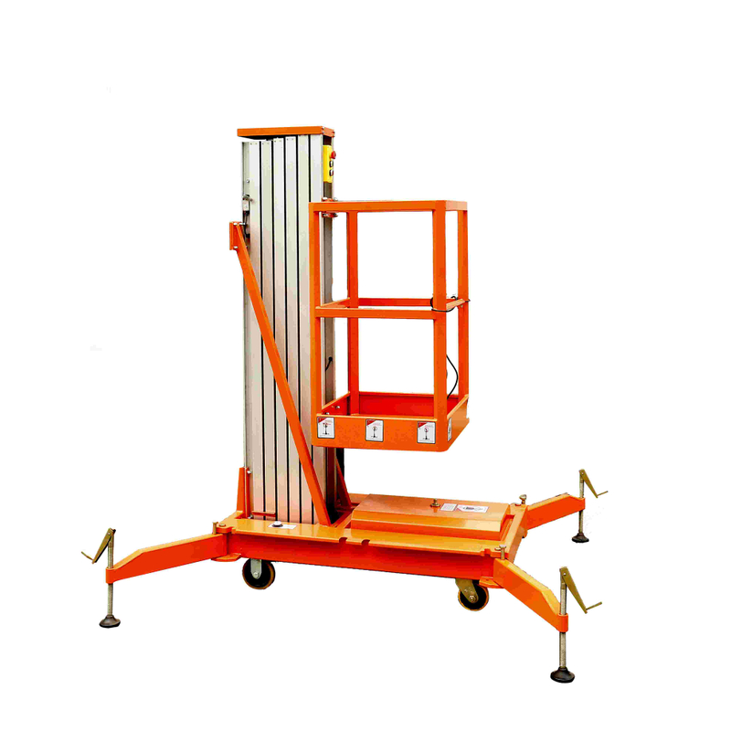 6M 8M 10M 200Kg Single Mast Mobile Aluminium Work Platform