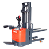 Everlift 1.5T 3-3.5M Stand-On Truck Double Lift Electric Stacker Self Load Lifting Pallet Stacker Forklift 