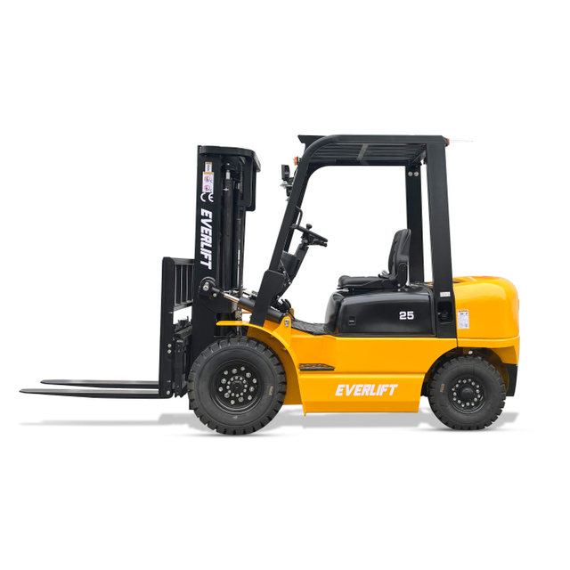 FD30 Everlift Forklift Diesel Forklifts Price 2500kg 3000kg 3500kg 3m-6m Triplex Mast Lpg Gasoline Forklifts Solid Tires Side Shifter