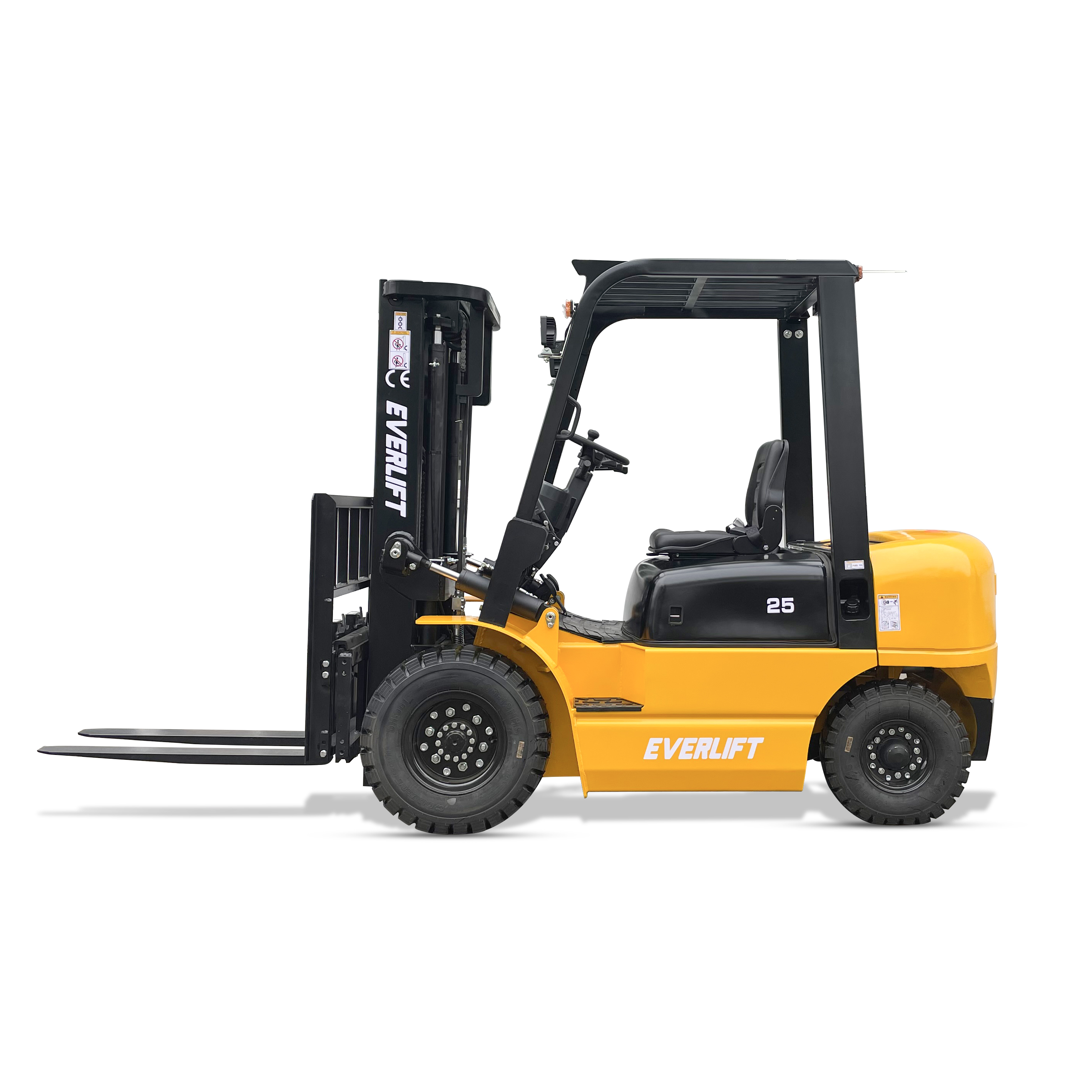 FD30 Everlift Forklift Diesel Forklifts Price 2500kg 3000kg 3500kg 3m-6m Triplex Mast Lpg Gasoline Forklifts Solid Tires Side Shifter