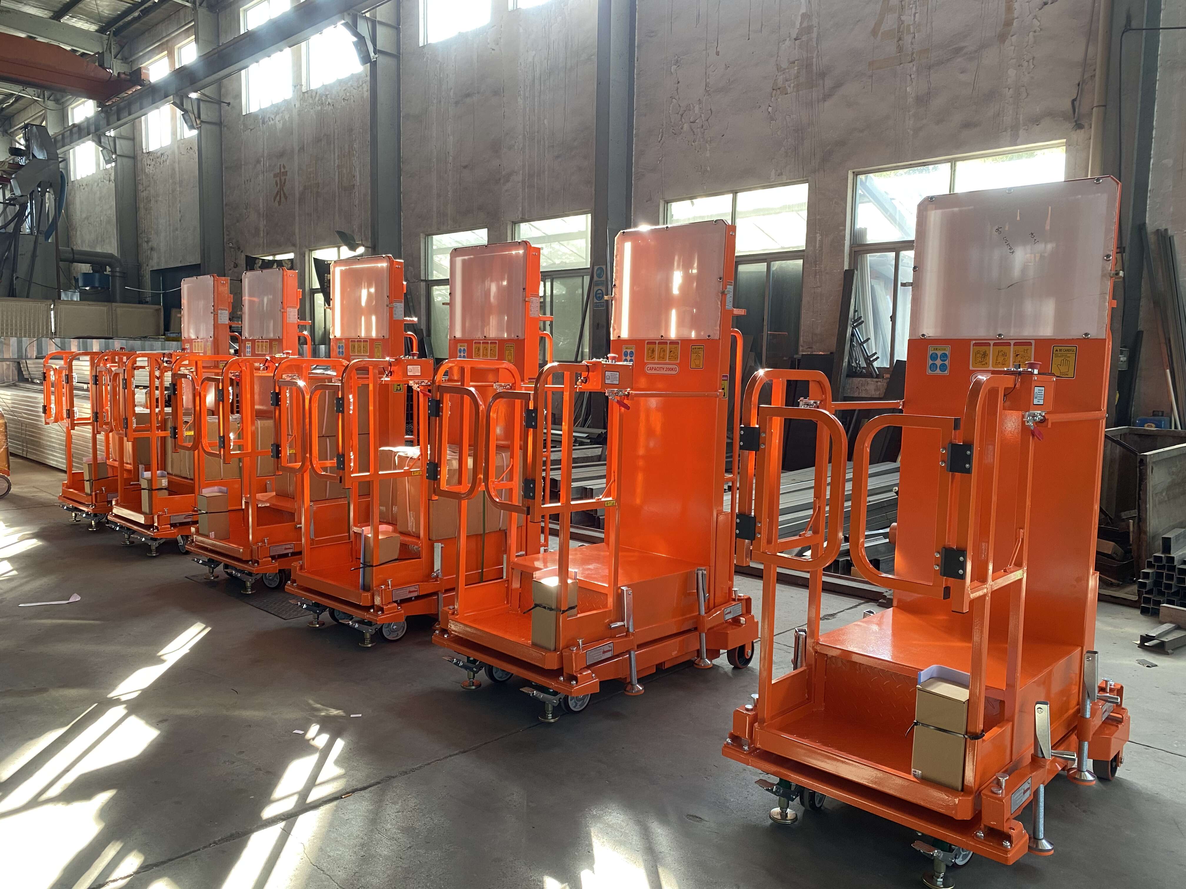 3M 4M 4.5M Semi-Electric Aerial Order Picker Work Platform