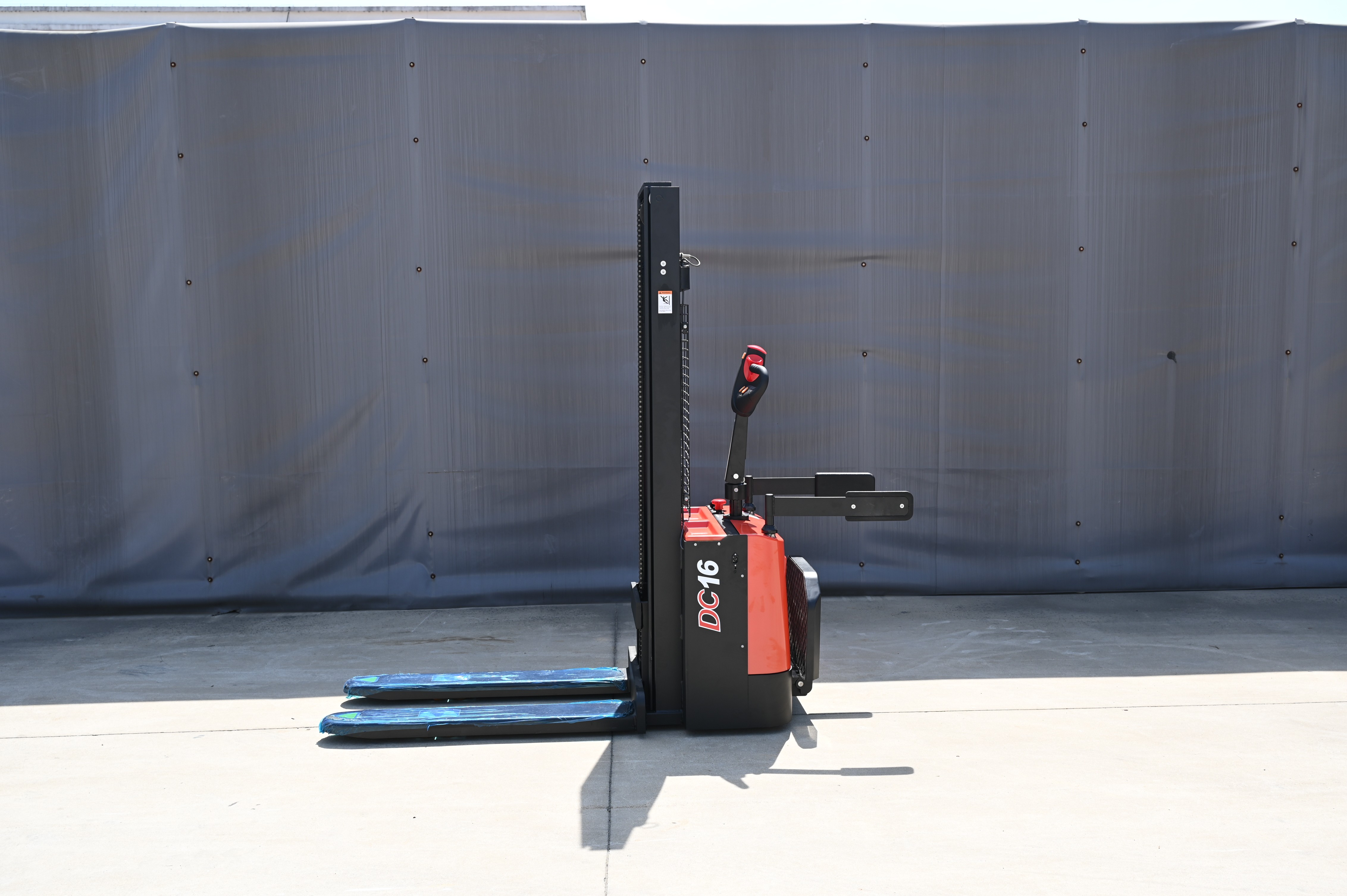 Everlift 1.5T 3-3.5M Stand-On Double Lift Truck Electric Self Load Lifting Pallet Stacker Forklift 