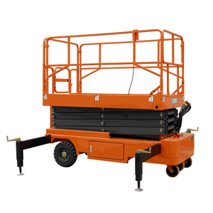 Electric Traction Type 500Kg 6M 8M 10M 12M Semi Electric Scissor Lift Work Platform Aerial Work Platform