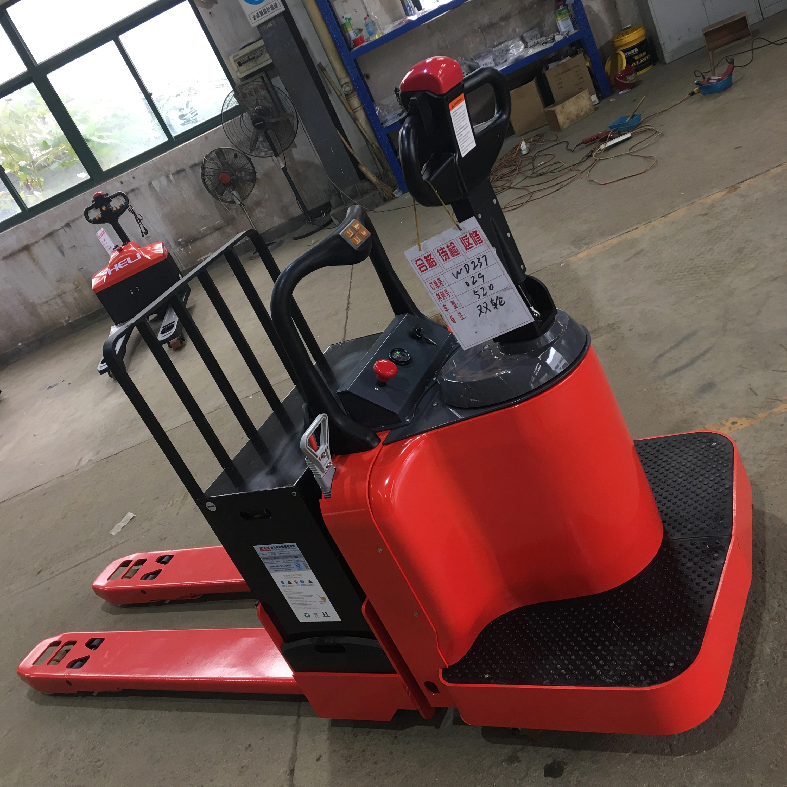 Everlift Brand 3500kg 3.5 Ton Electric Rider Pallet Jack 6600lbs 7000lbs Capacity with factory price 35H-510/520/530