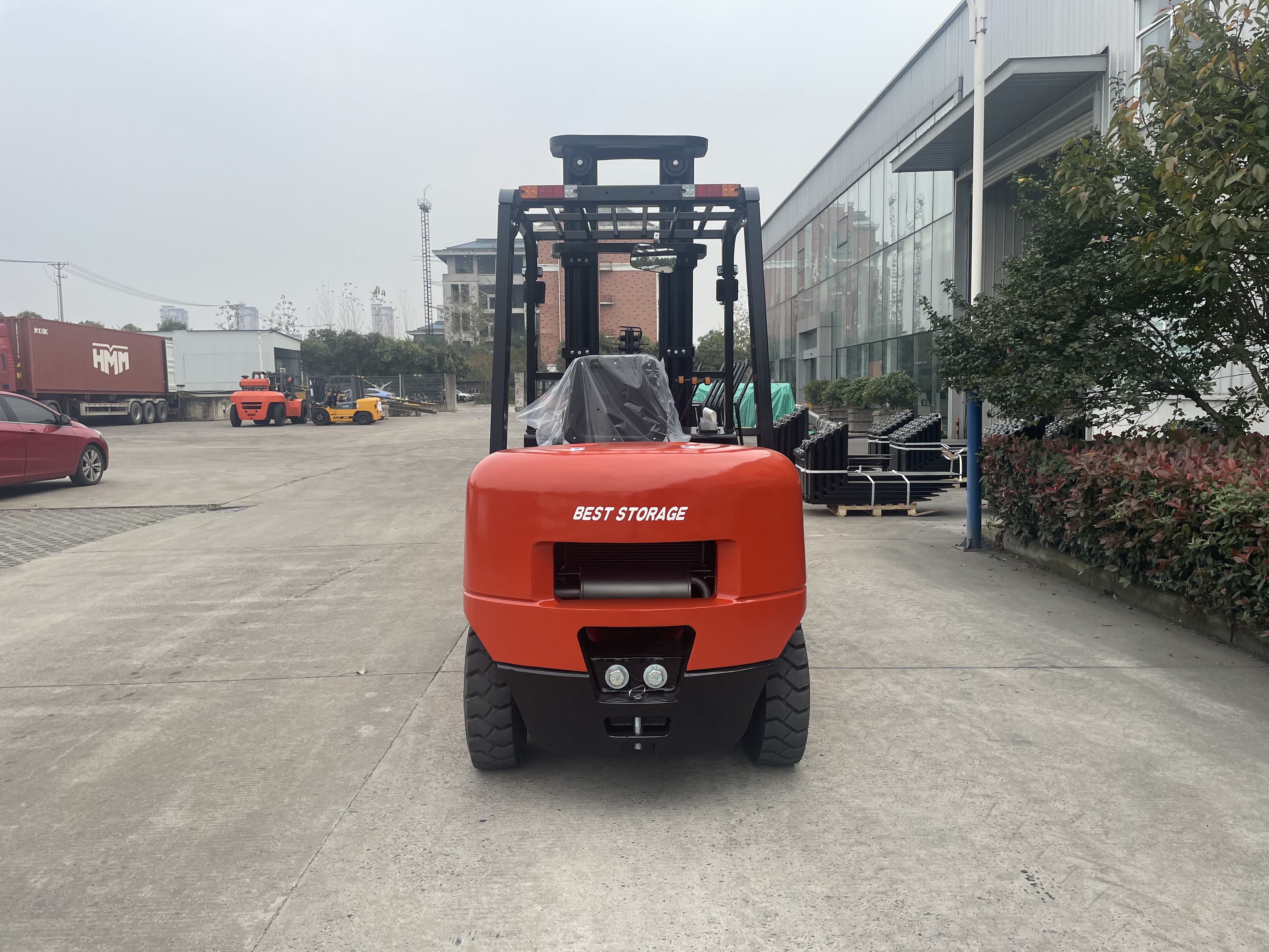 FD30 Everlift Forklift Diesel Forklifts Price 2500kg 3000kg 3500kg 3m-6m Triplex Mast Lpg Gasoline Forklifts Solid Tires Side Shifter