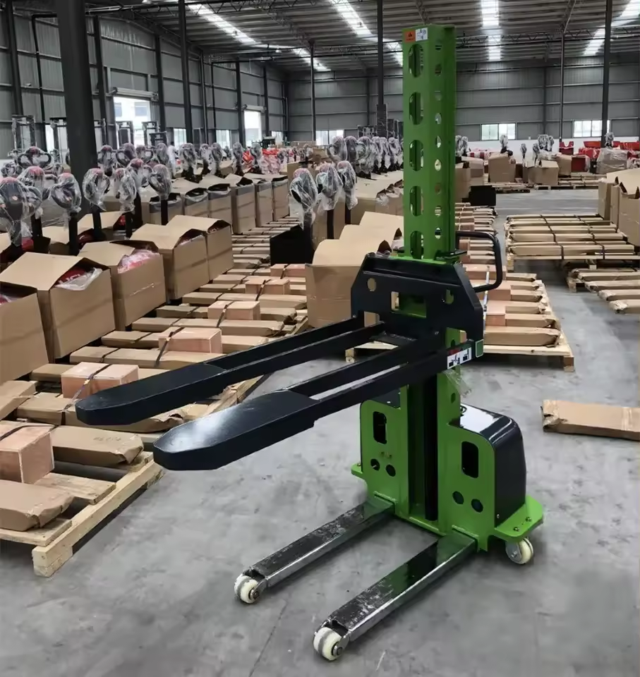 Everlift 300KG 500KG 1000KG Semi Electric Lift Stacker Lifter Lift 500-1600 Mm Electric Stacker Price Electric Pallet Stacker