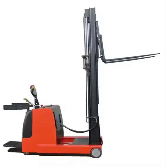 Everlift 1200KG/1500KG/2000KG Curtis Controller Electric Reach Stacker 6M Lift Electric Stacker Forklift Price Walkie Stacker