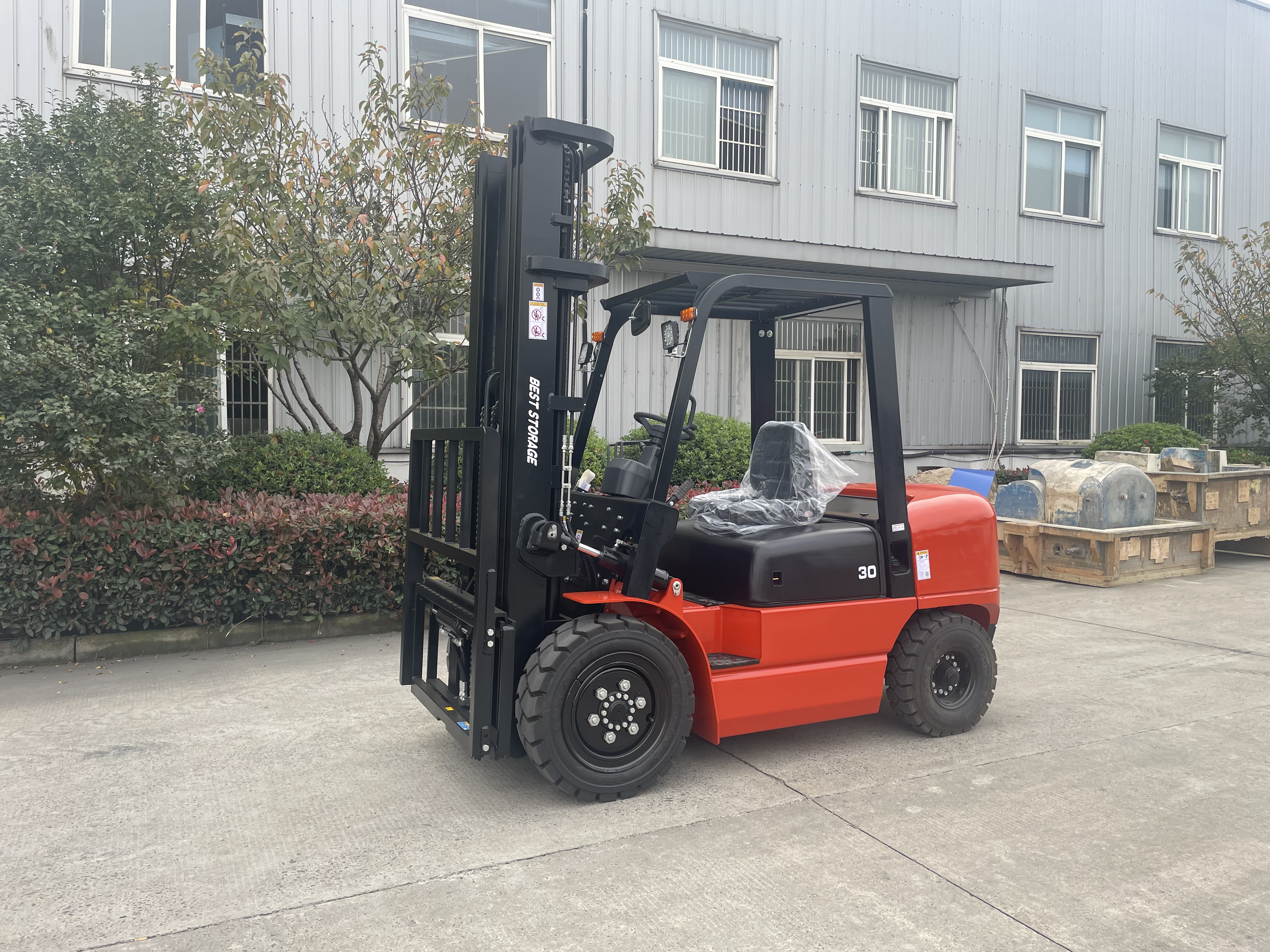 FD30 Everlift Forklift Diesel Forklifts Price 2500kg 3000kg 3500kg 3m-6m Triplex Mast Lpg Gasoline Forklifts Solid Tires Side Shifter