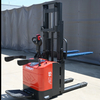 Everlift 1.5T 3-3.5M Stand-On Truck Double Lift Electric Stacker Self Load Lifting Pallet Stacker Forklift 
