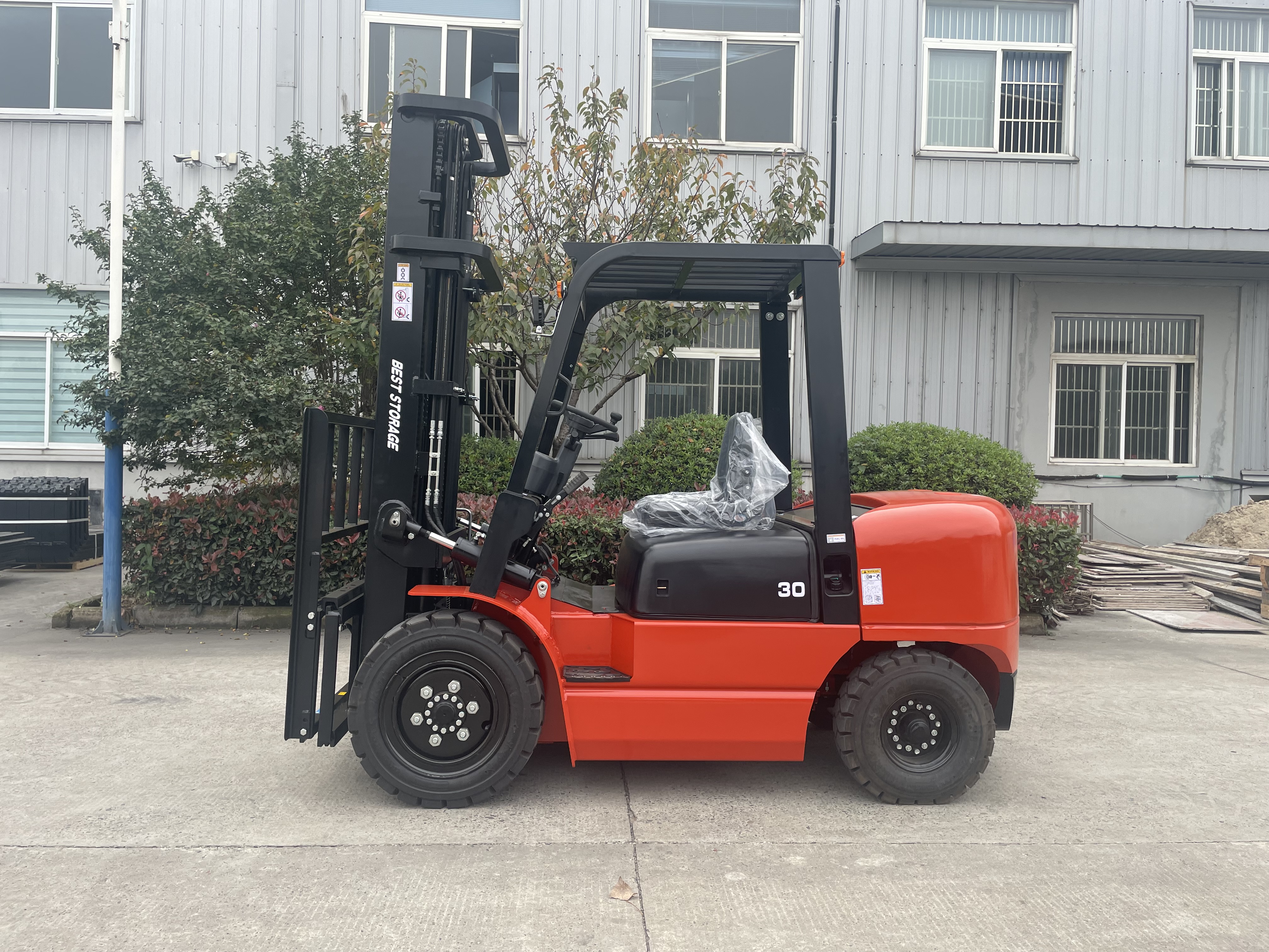 FD30 Everlift Forklift Diesel Forklifts Price 2500kg 3000kg 3500kg 3m-6m Triplex Mast Lpg Gasoline Forklifts Solid Tires Side Shifter