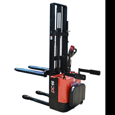 Everlift 1500kg 2000kg 3M Pallet Lifter Battery Power Stacker Forklift with Stand on Platform Pedal