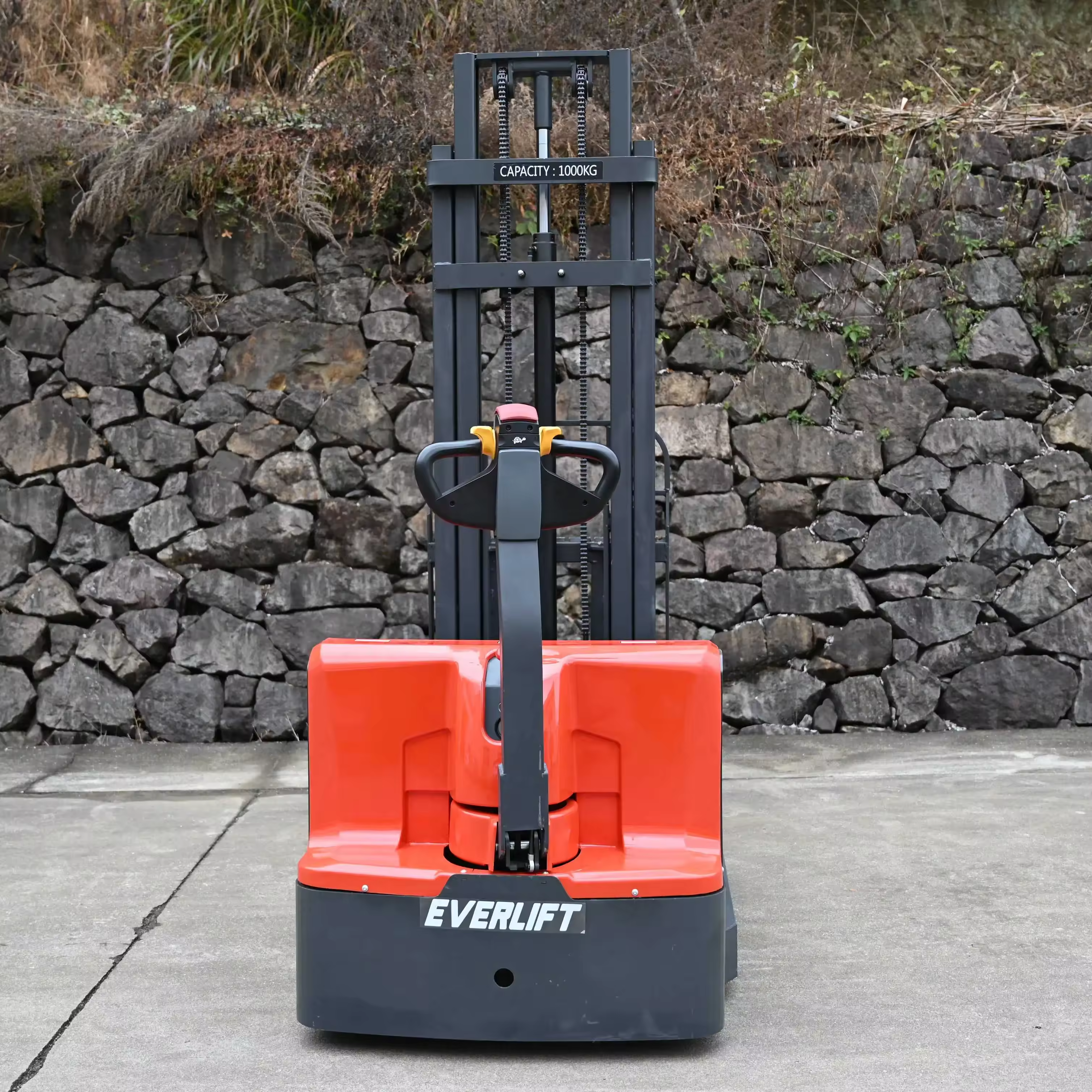 Everlift Hot Sell Pallet Stacker Portable Forklift Pallet Stacker Reach Truck Forklift Price 1000kg 1 Ton Stacker stepless lifting